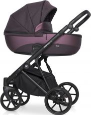 Детская коляска 2 в 1 Riko Nano Pro 05 Plum (бордовая кожа – бордовая ткань)